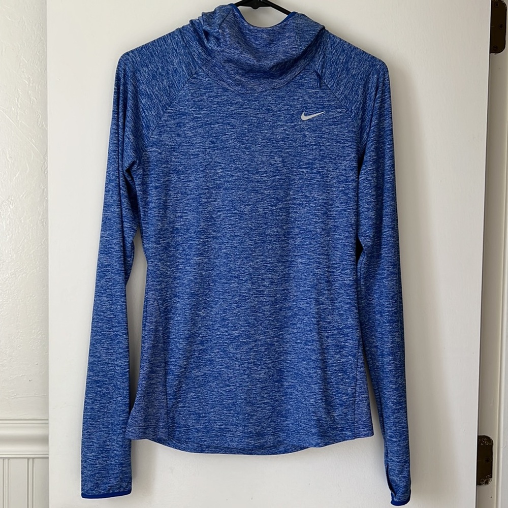 Nike | Blue Dri-fit Element Running Hoodie